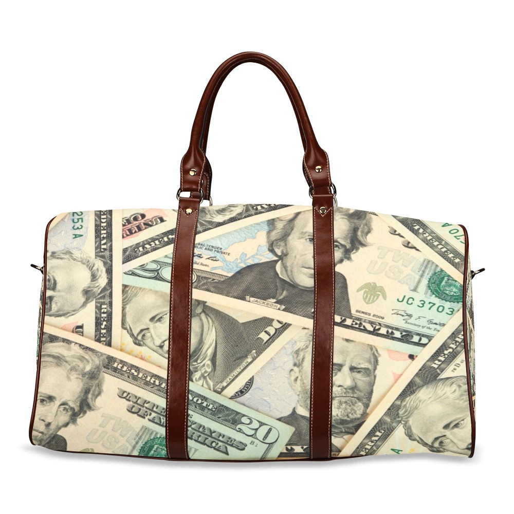 US PAPER CURRENCY Waterproof Travel Bag/Small (Model 1639)