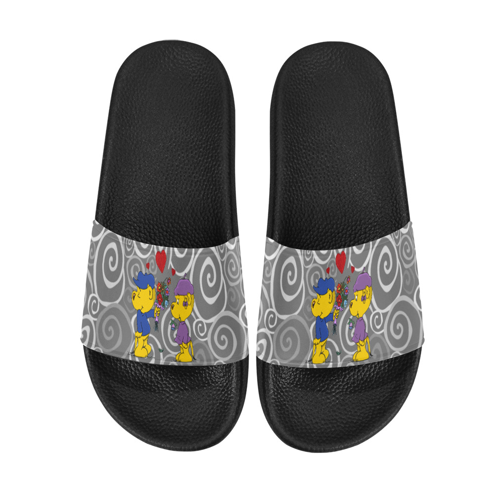 Ferald and Sahsha Ferret Women's Slide Sandals (Model 057)