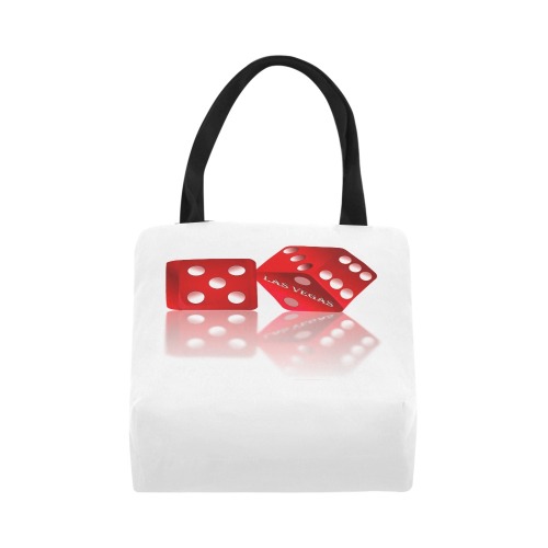 Las Vegas Craps Dice Canvas Tote Bag (Model 1657)