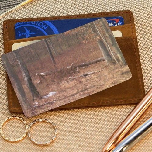 Falling tree in the woods Wallet Insert Card (Two Sides)