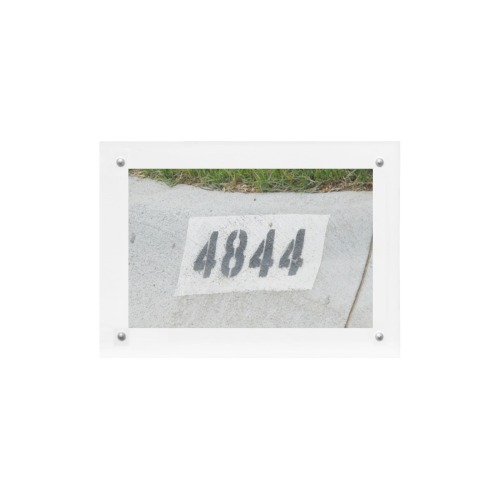 Street Number 4844 Acrylic Magnetic Photo Frame 7"x5"