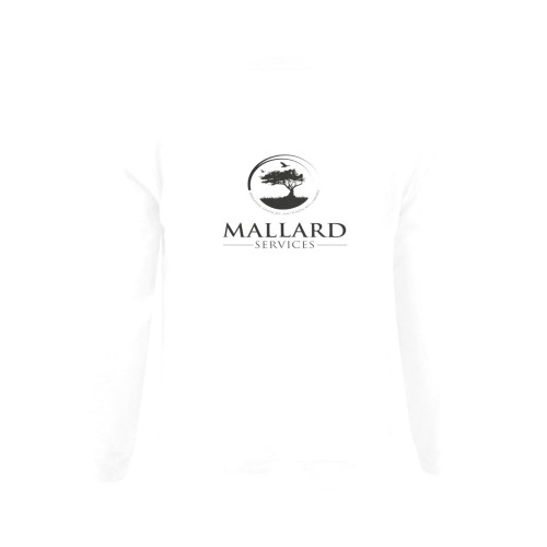 Mallard White Gildan Crewneck Sweatshirt(NEW) (Model H01)