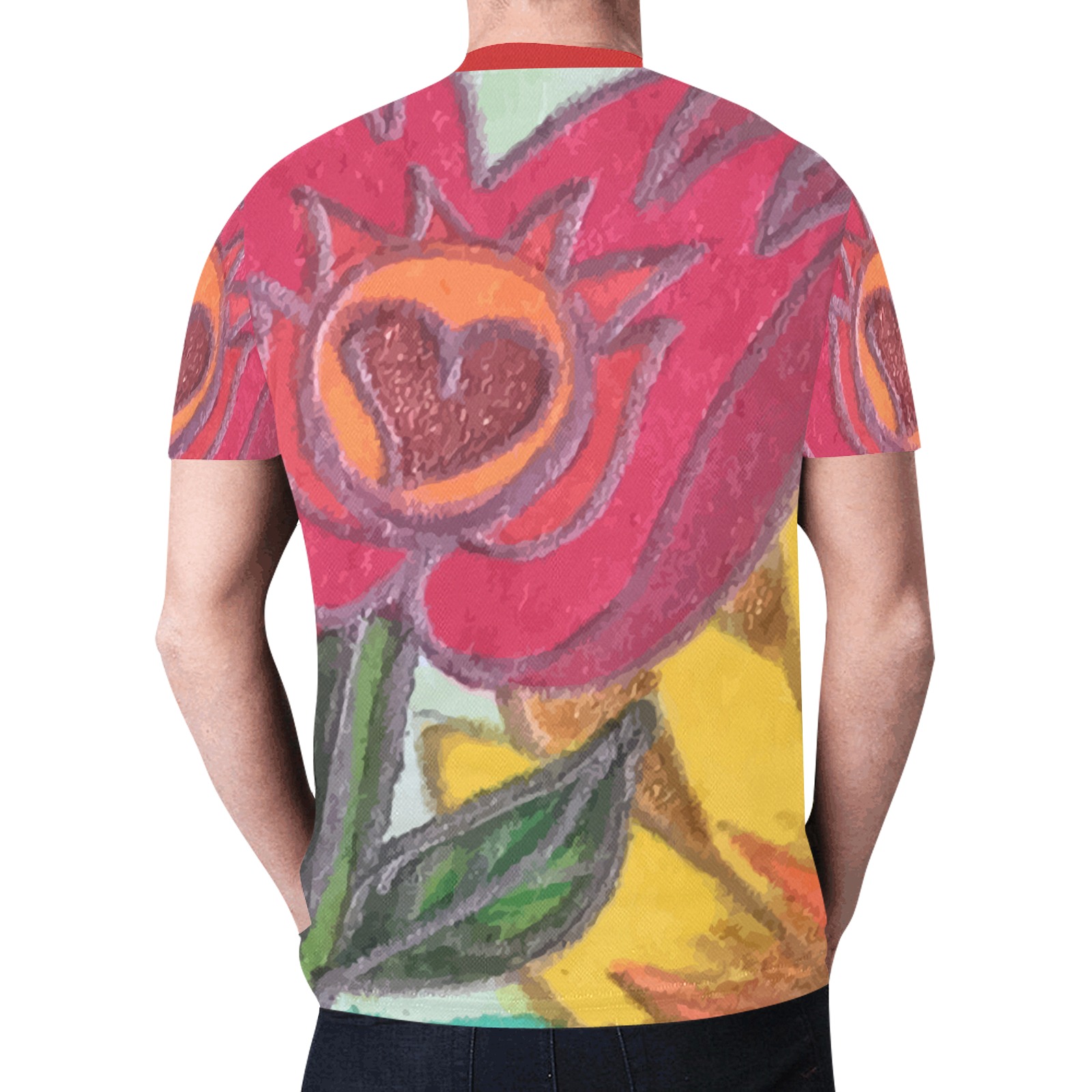 Heart by Myra New All Over Print T-shirt for Men (Model T45)