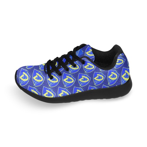 DIONIO - D Shield Repeat Sneakers (Blue,Black & Yellow) Men’s Running Shoes (Model 020)