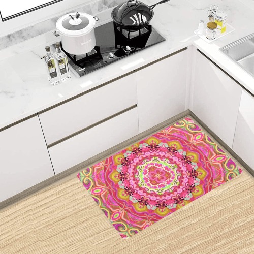 russian mandala 21 Kitchen Mat 28"x17"