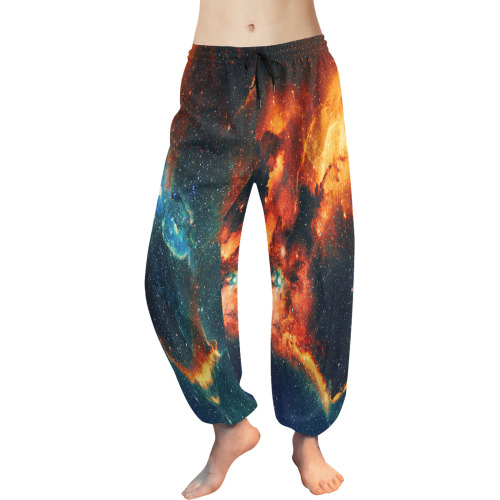 Galaxy_0001_Mystical fantasy deep galaxy space - Interstellar cosmic dust Women's All Over Print Harem Pants (Model L18)