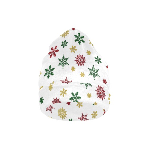 Snowflake Print All Over Print Beanie for Adults
