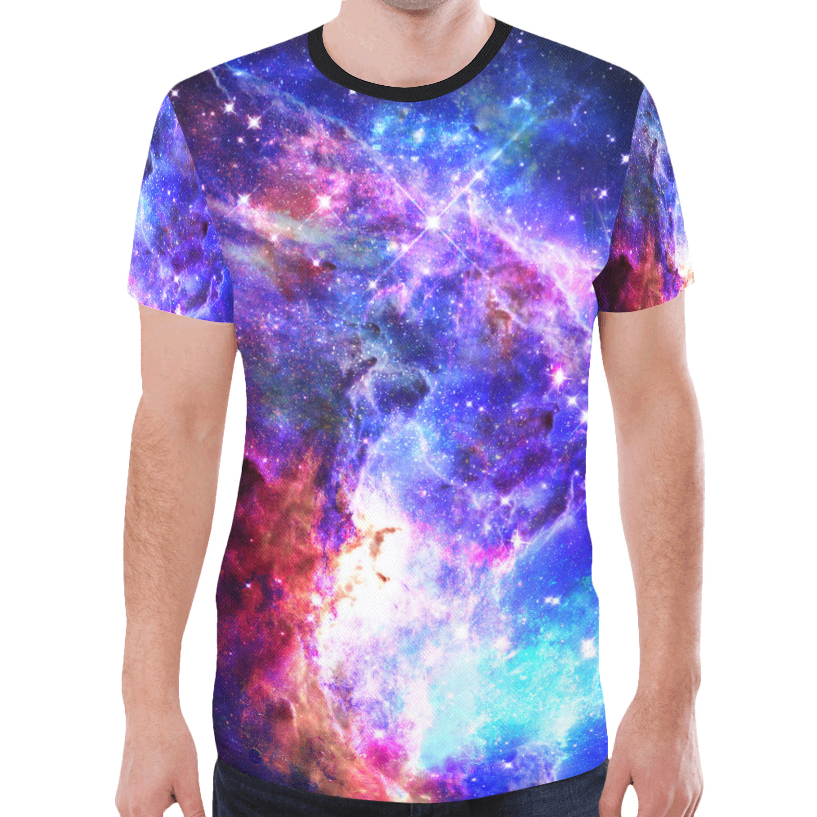 Mystical fantasy deep galaxy space - Interstellar cosmic dust New All Over Print T-shirt for Men (Model T45)