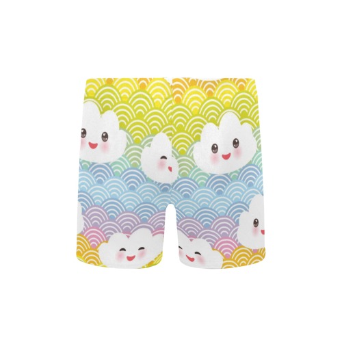 Cute Cloud Wave Little Boys' Swimming Trunks (Model L57)