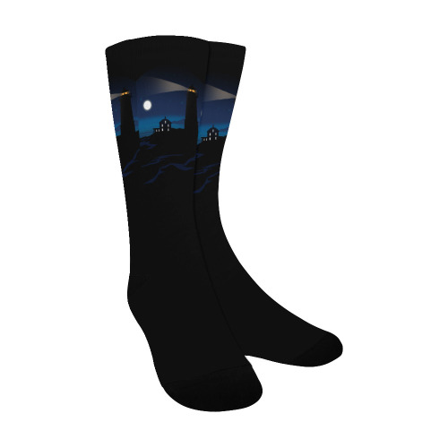 Light House - Night Men's Custom Socks
