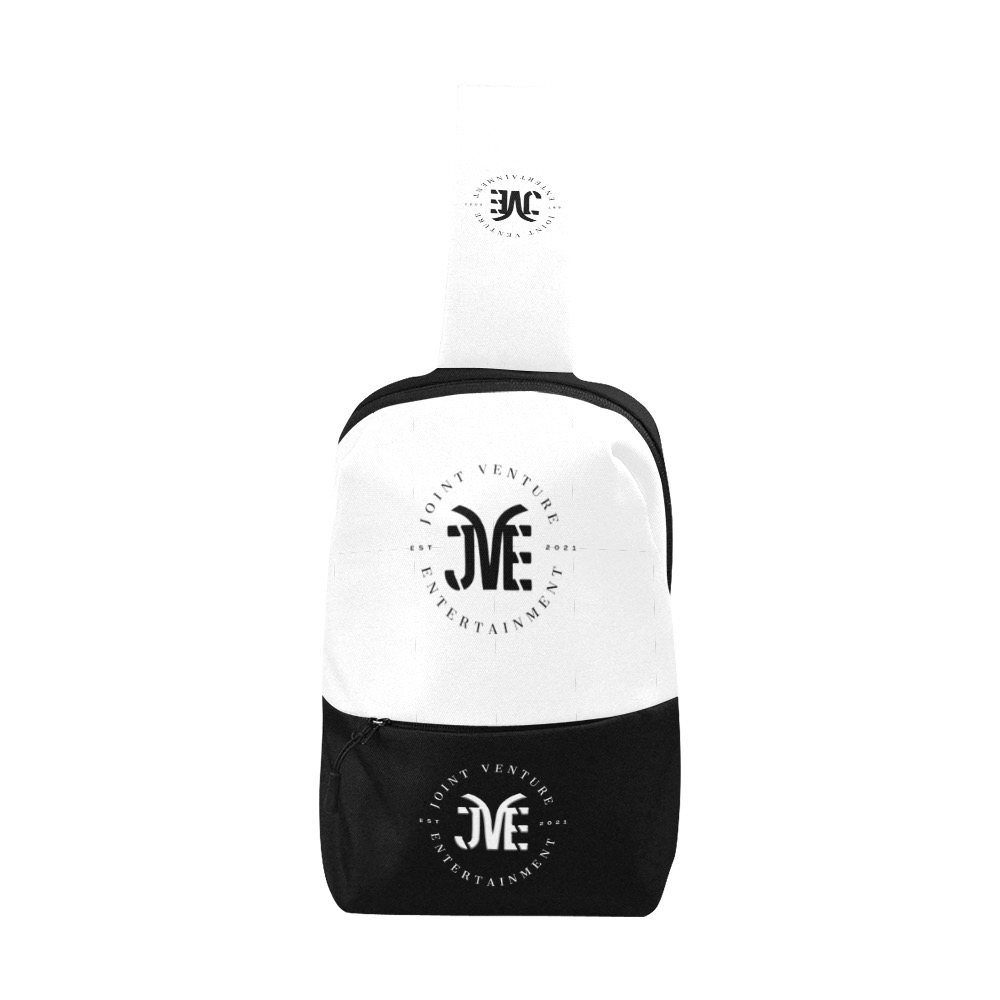 JVE Culture Utility Pouch (White and Black) Chest Bag (Model 1678)