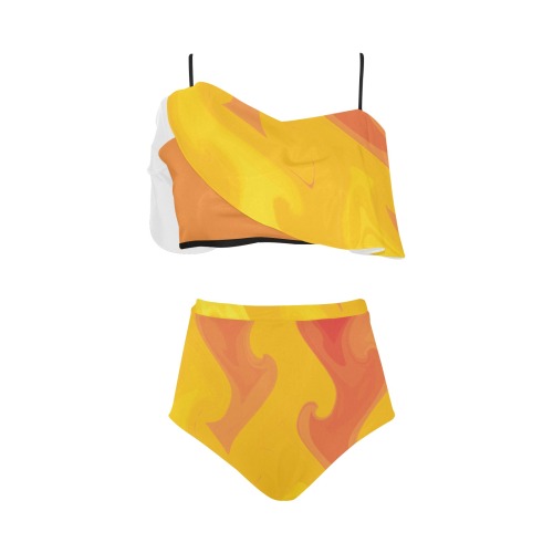 twin_flame High Waisted Ruffle Bikini Set (Model S13)