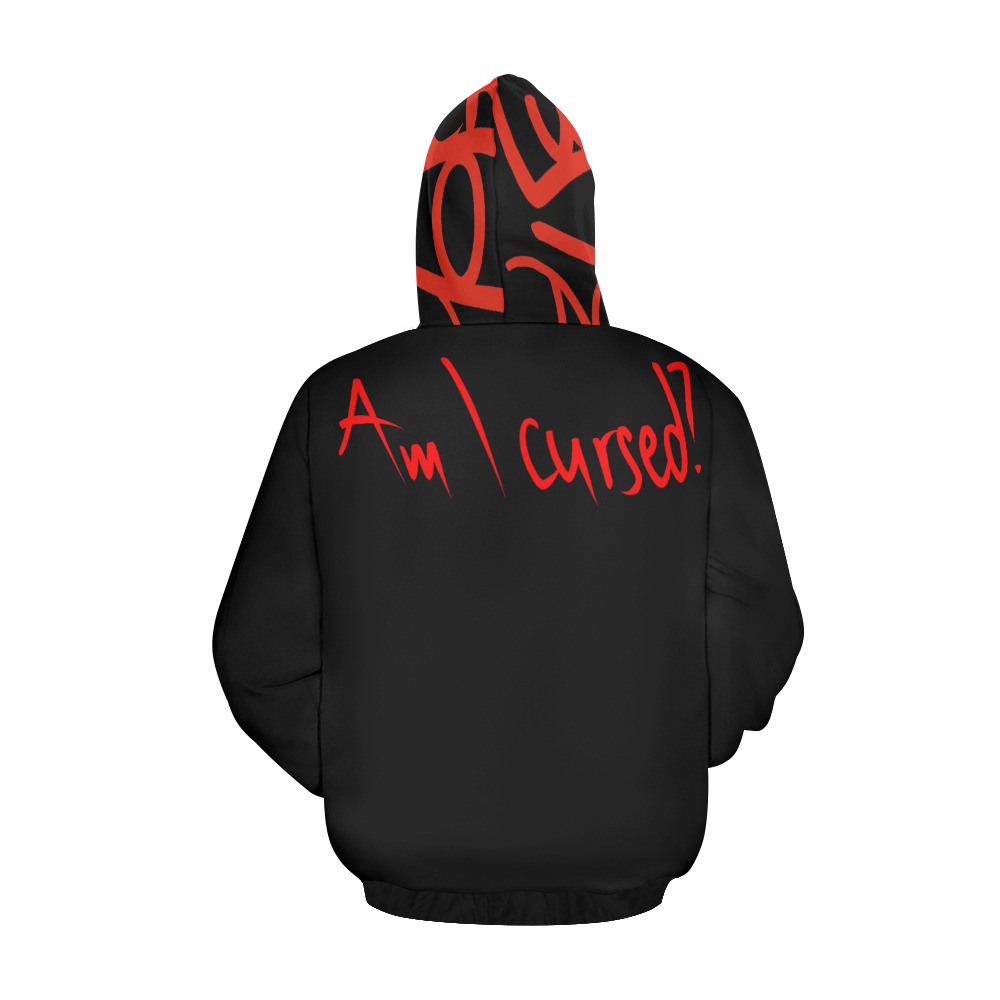 Am I cursed Hoodie All Over Print Hoodie for Men (USA Size) (Model H13)