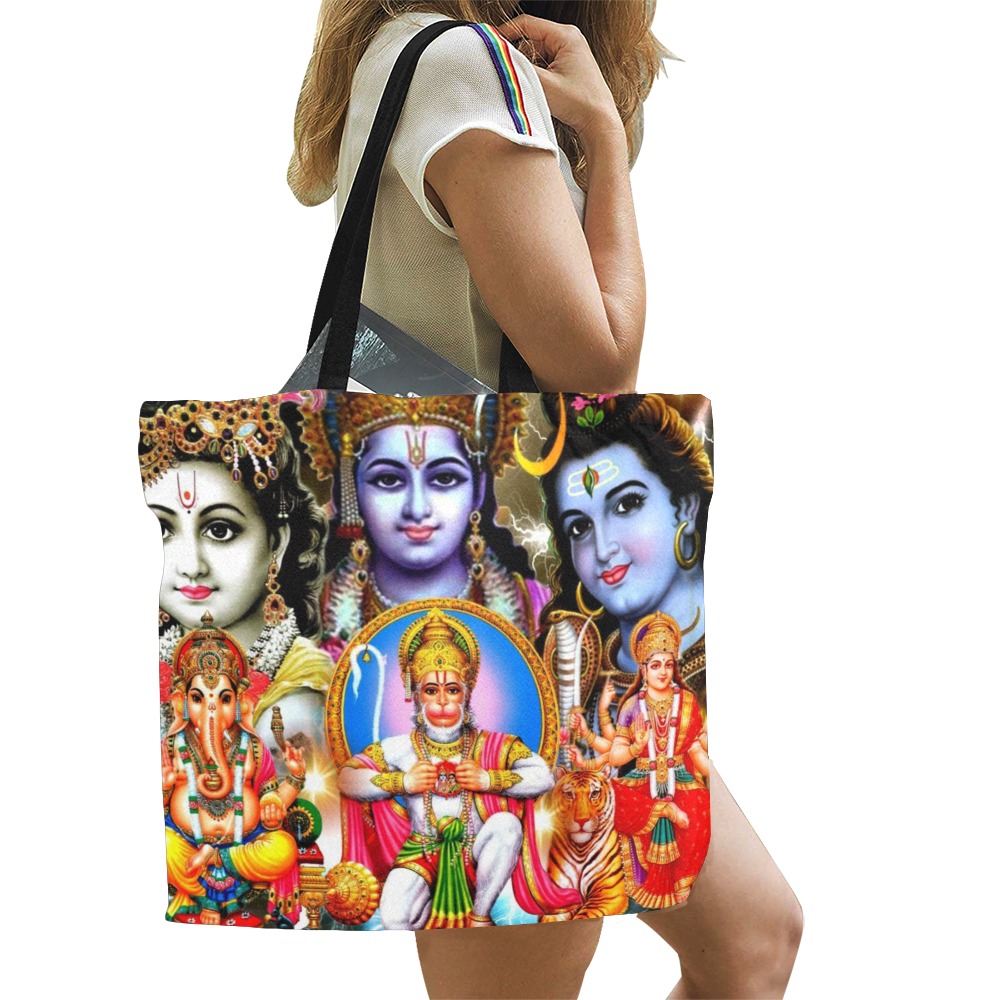 HINDUISM All Over Print Canvas Tote Bag/Large (Model 1699)