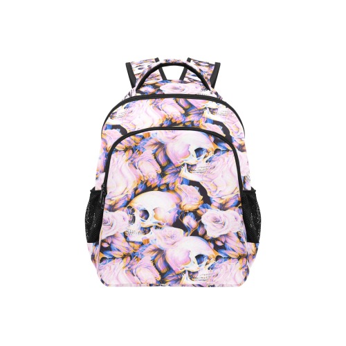 Psychedelic Pink Skull Multifunctional Backpack (Model 1731)