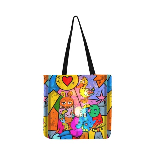 Friends Pop Art by Nico Bielow Reusable Shopping Bag Model 1660 (Two sides)