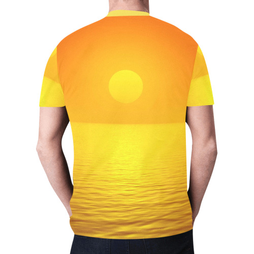 Sunset Reflection New All Over Print T-shirt for Men (Model T45)