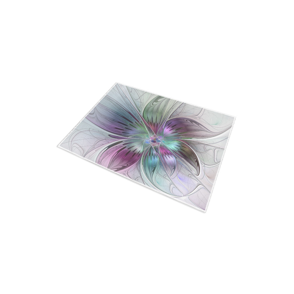 Colorful Abstract Flower Modern Floral Fractal Art Area Rug 2'7"x 1'8‘’