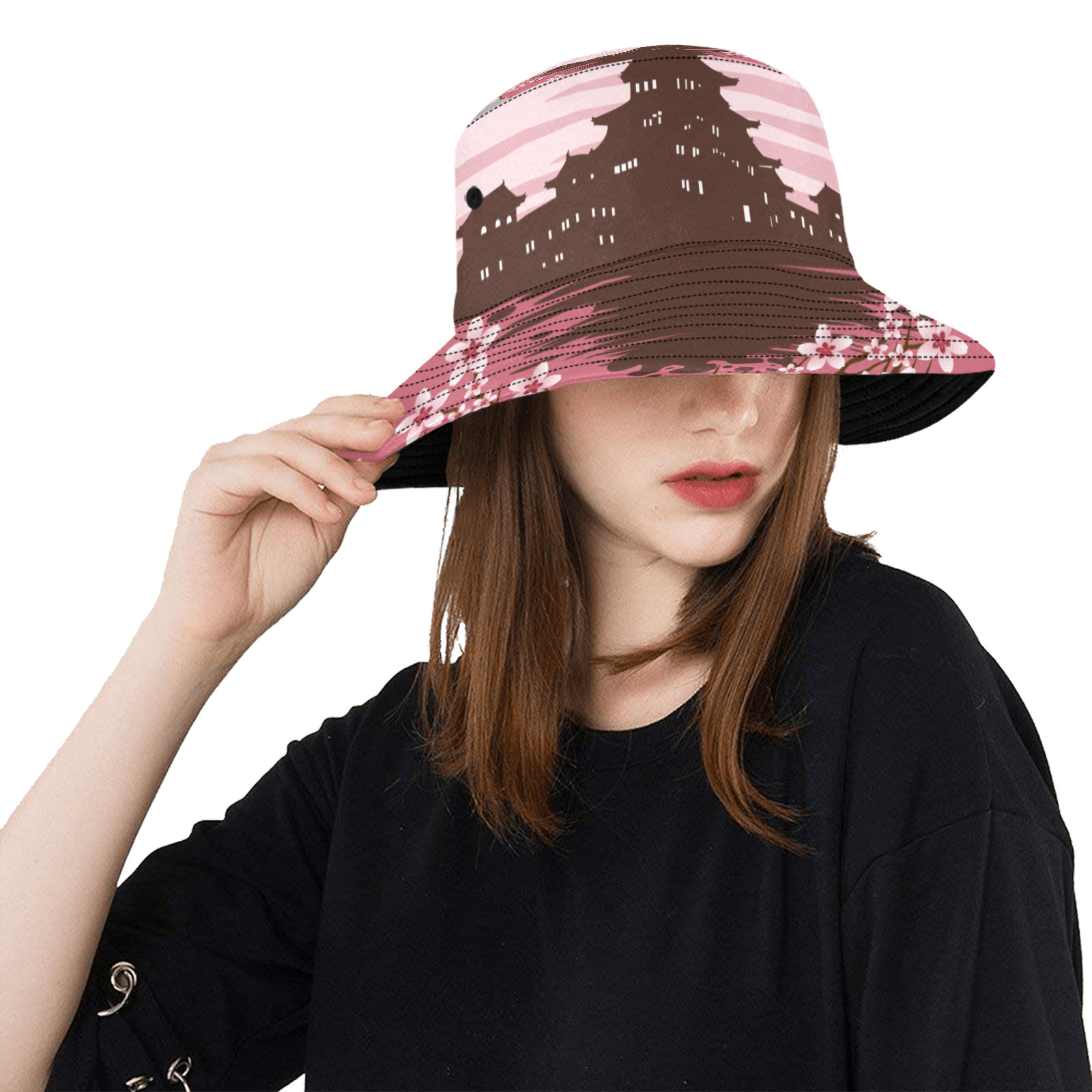 Pink Blossom Unisex Summer Bucket Hat