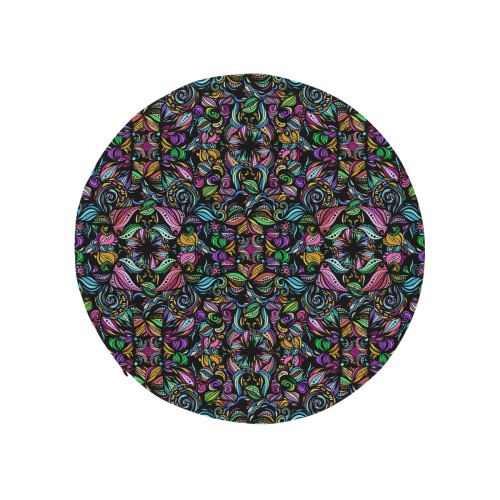 Whimsical Blooms Round Seat Cushion