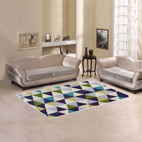 RALPH RORAFF Geometric Modern Seaside Area Rug 5'x3'3''