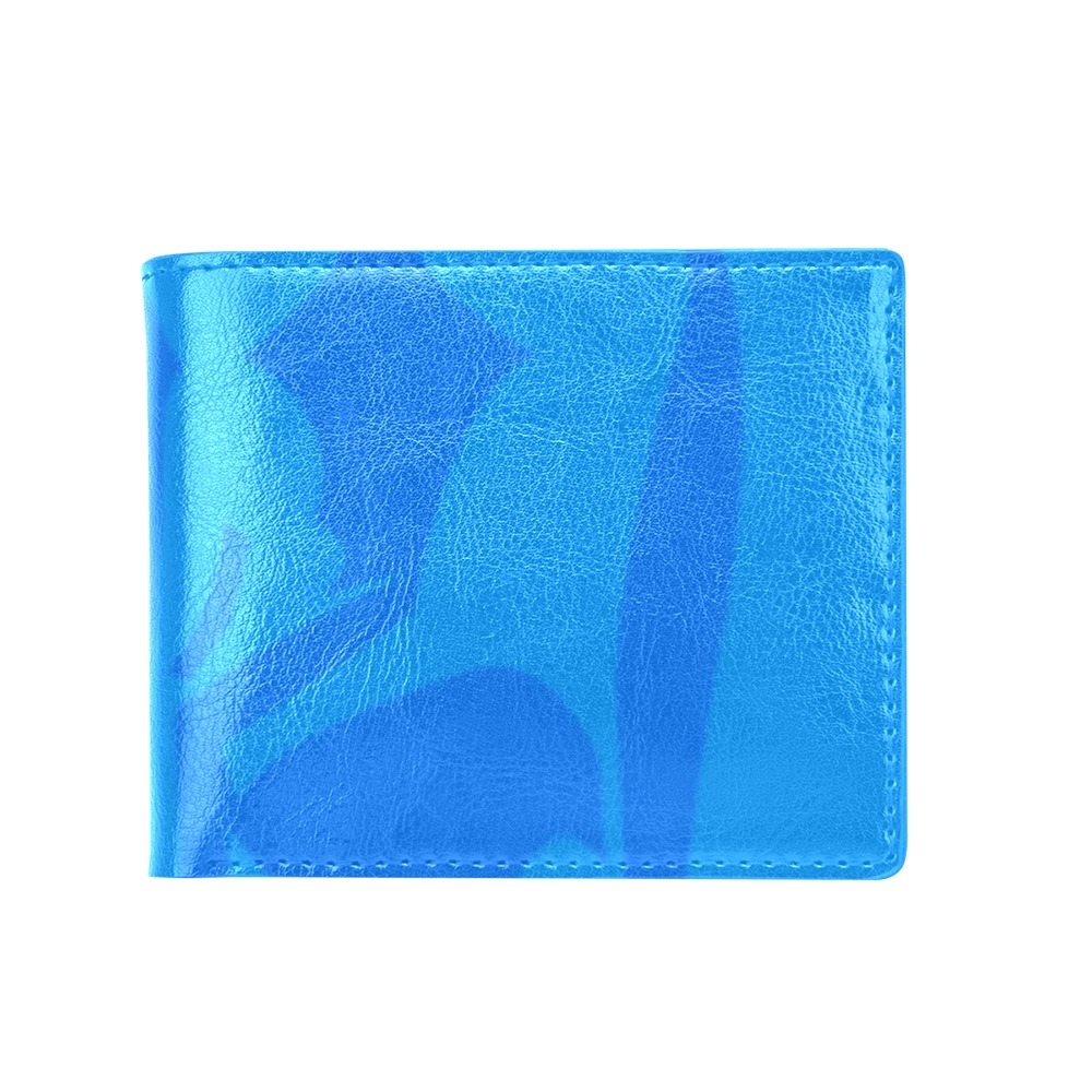 StarWarsUniverse Logo - Dodger Blue 048EEF Navy Blue 036FEB Bifold Wallet with Coin Pocket (Model 1706)