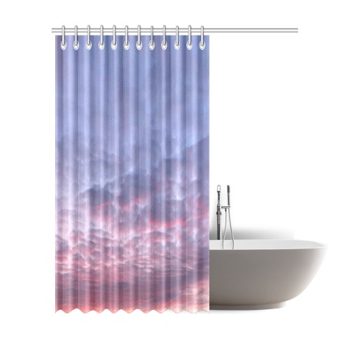 Morning Purple Sunrise Collection Shower Curtain 72"x84"