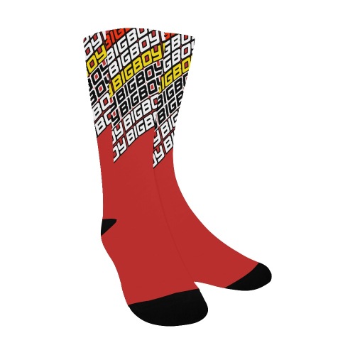BXB SOCKS HIGH HALF RAMBO RED Men's Custom Socks