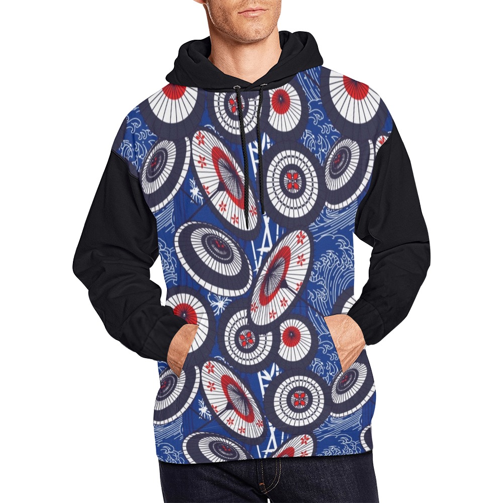 UMBRELLA 0001 All Over Print Hoodie for Men (USA Size) (Model H13)