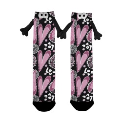 Unique heart pattern Holding Hands Socks for Women