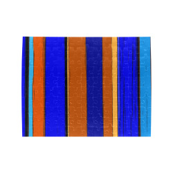 Abstract Blue And Orange 930 Rectangle Jigsaw Puzzle (Set of 110 Pieces)