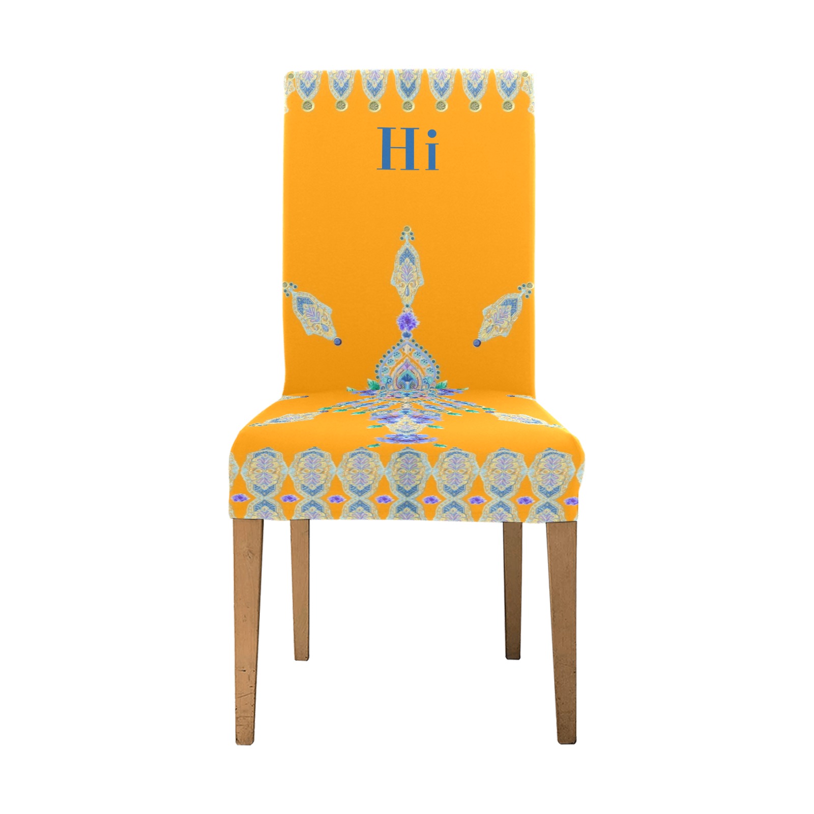 BLEUETS 12 hi Removable Dining Chair Cover