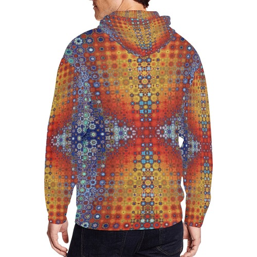 space time 72c13 All Over Print Full Zip Hoodie for Men (Model H14)