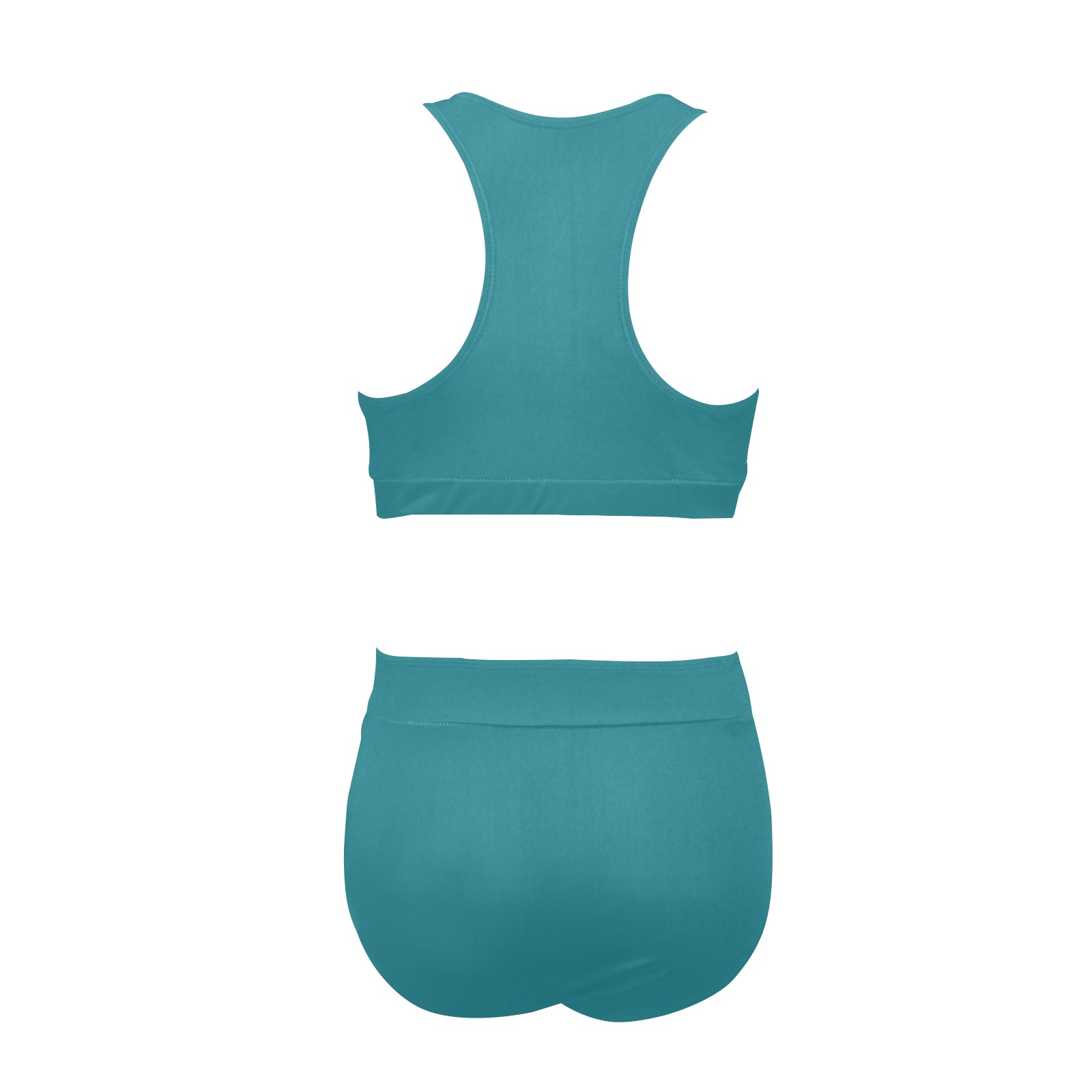 Harbor Blue Crop Top Bikini Set (Model S21) | ID: D6222508