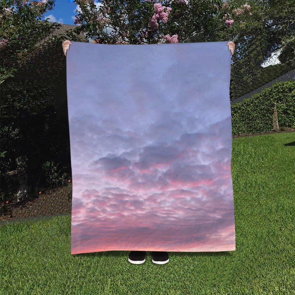 Morning Purple Sunrise Collection Quilt 40"x50"