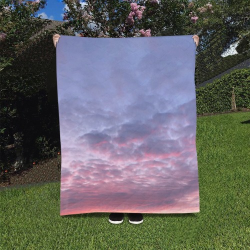 Morning Purple Sunrise Collection Quilt 40"x50"