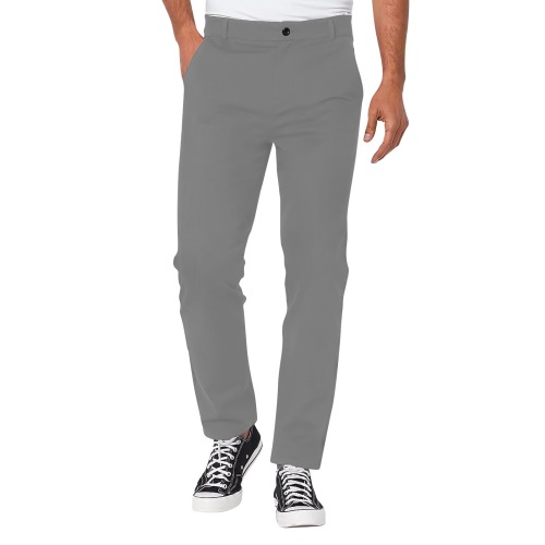 MOLTEN SILVER Men's All Over Print Casual Trousers (Model L68)