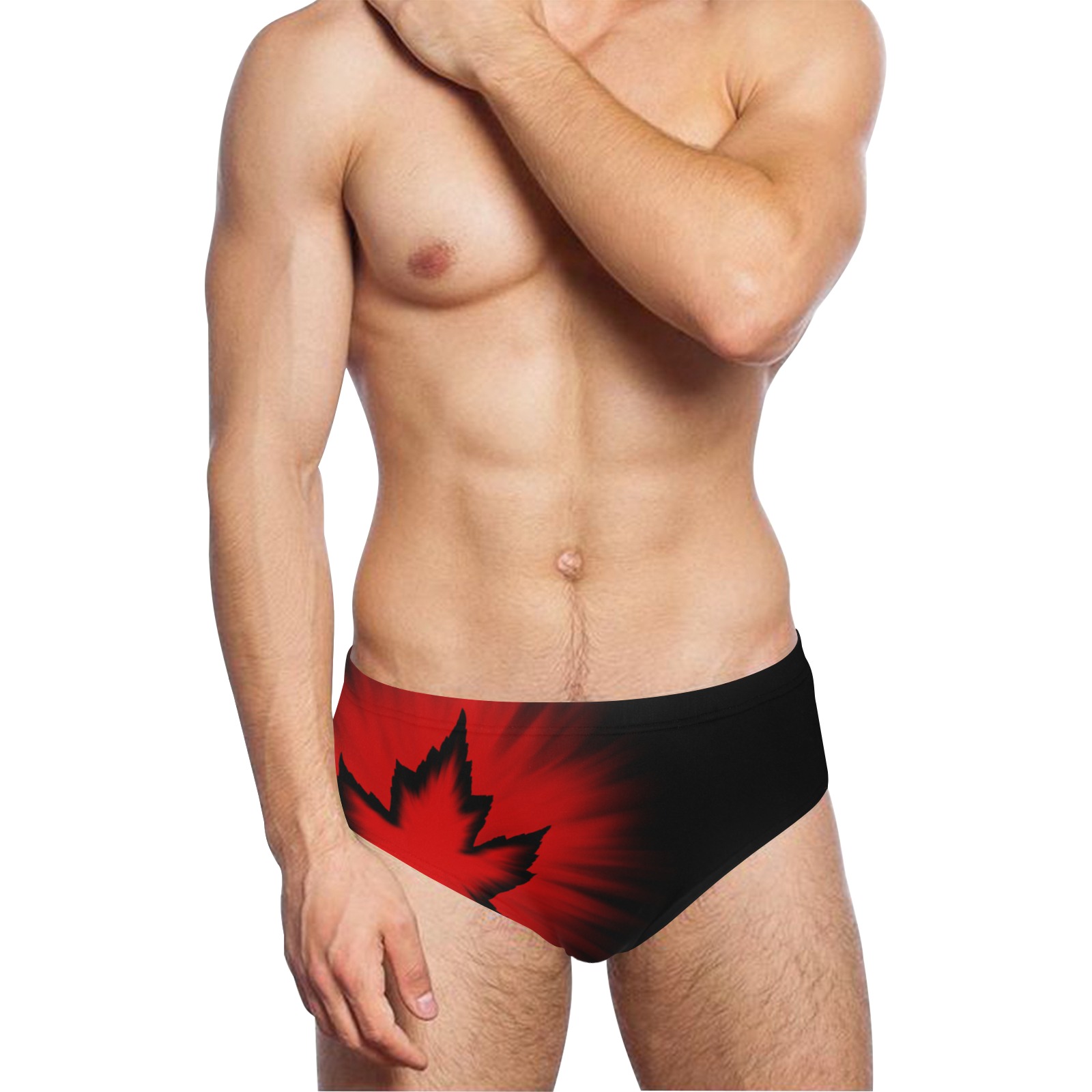 Cool Canada Swim Shorts Men's Swimming Briefs (Model L59)