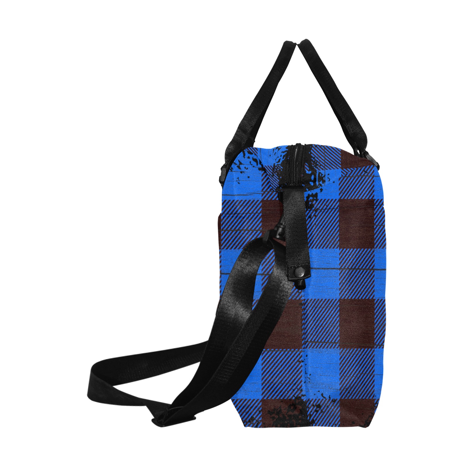 plaid Large Capacity Duffle Bag (Model 1715)