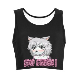 STOP STARING Women's Crop Top (Model T42)