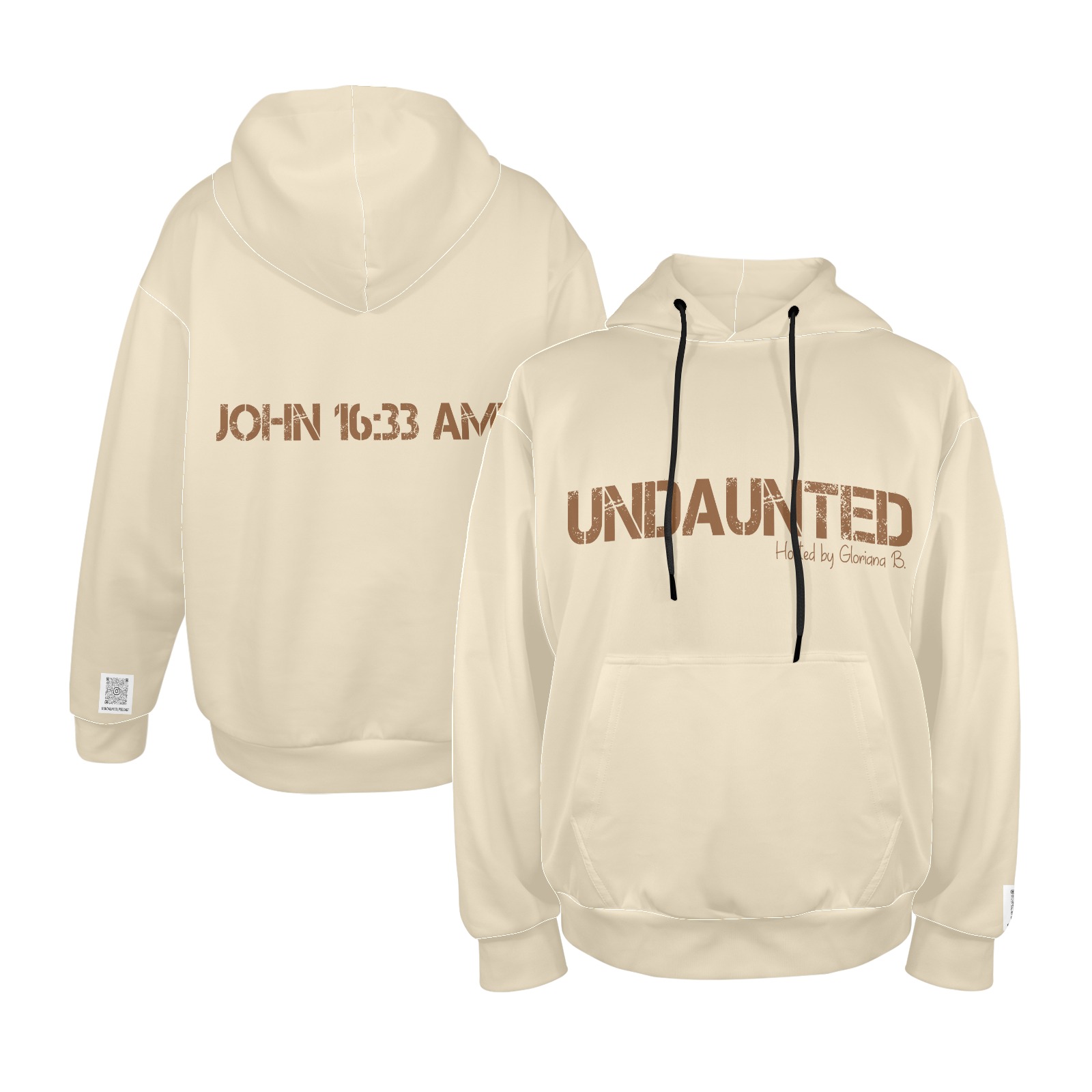 Undaunted Men's Hoodie (Brown) Men's All Over Print Hoodie (Model H61)