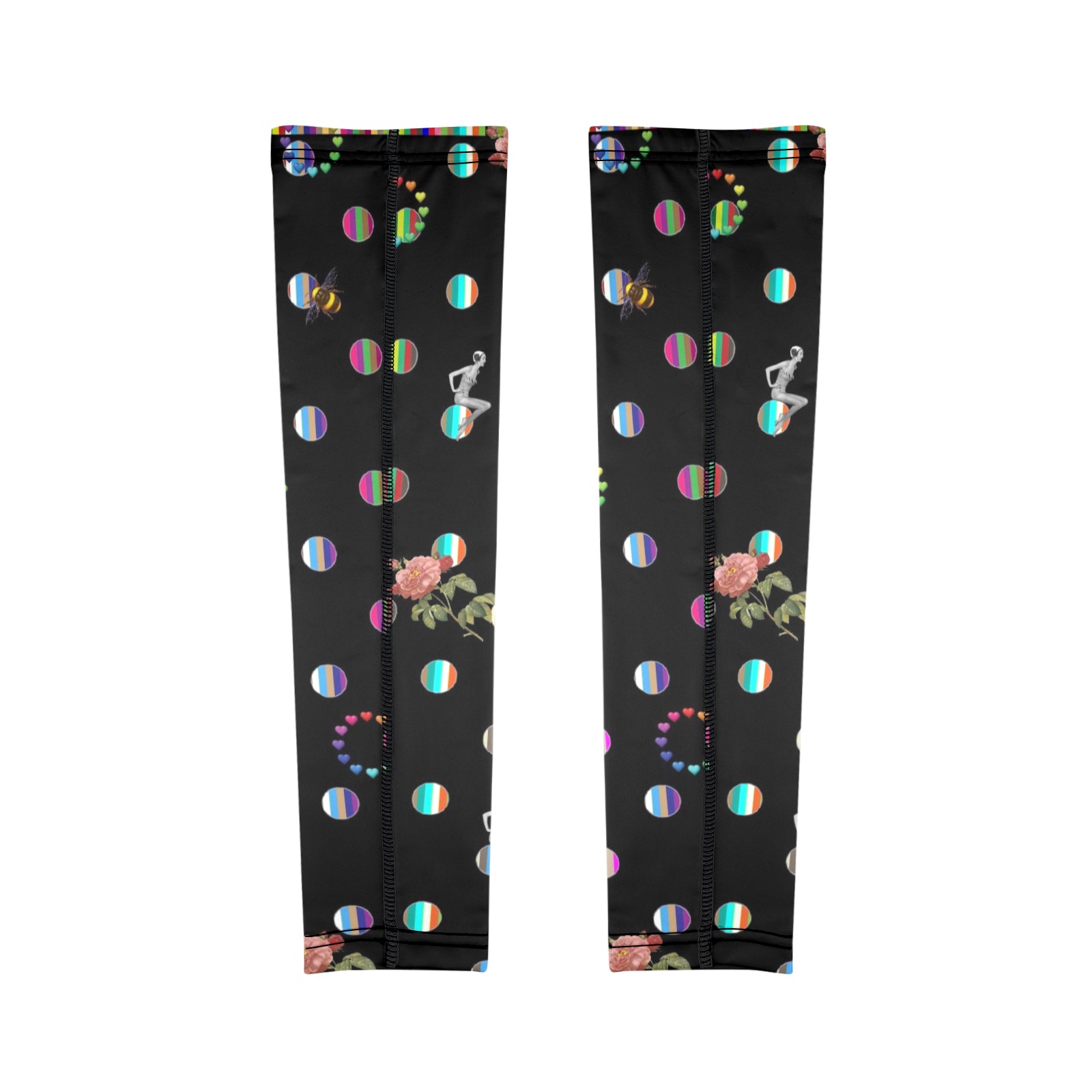 Rainbow Polka Arm Sleeves (Set of Two with Different Printings)