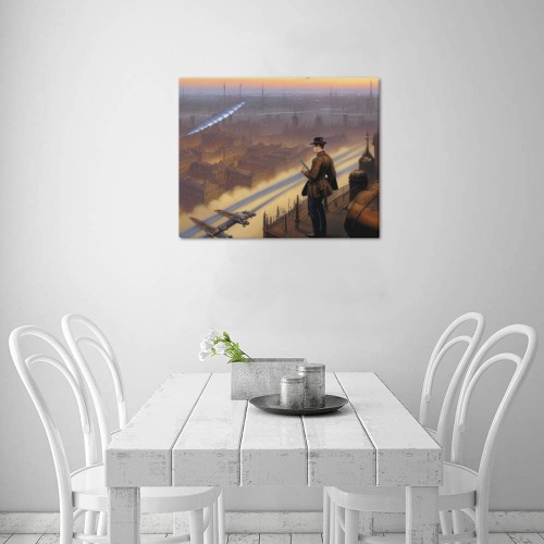 BATTLE OVER LONDON 7 Upgraded Canvas Print 20"x16"