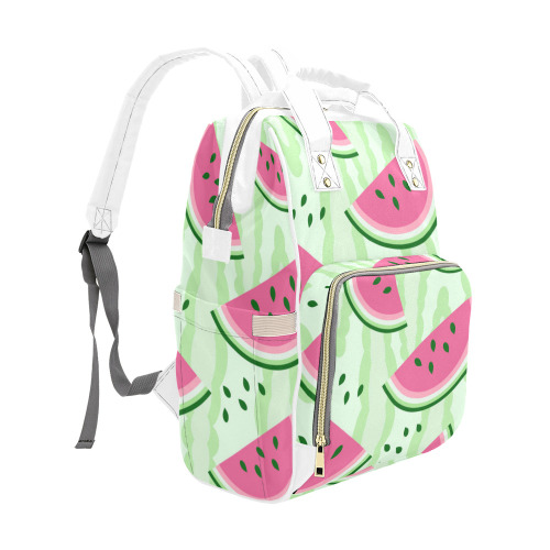 Watermelon seamless pattern Multi-Function Diaper Backpack/Diaper Bag (Model 1688)