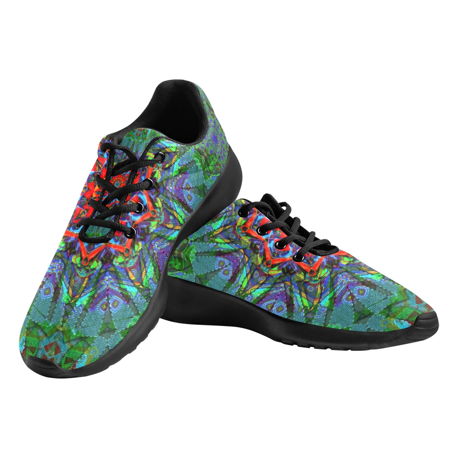 Confianza textile texture mandala Men's Athletic Shoes (Model 0200)