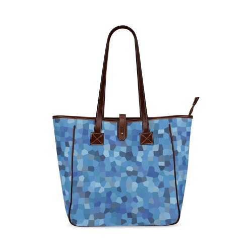 Crystalized Blue Classic Tote Bag (Model 1644)