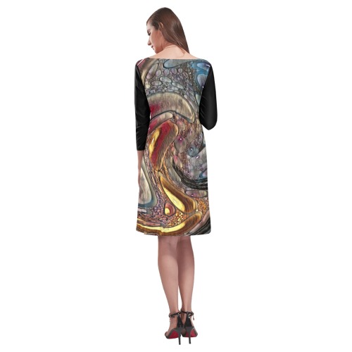 Esmonbijou Rhea Loose Round Neck Dress(Model D22)