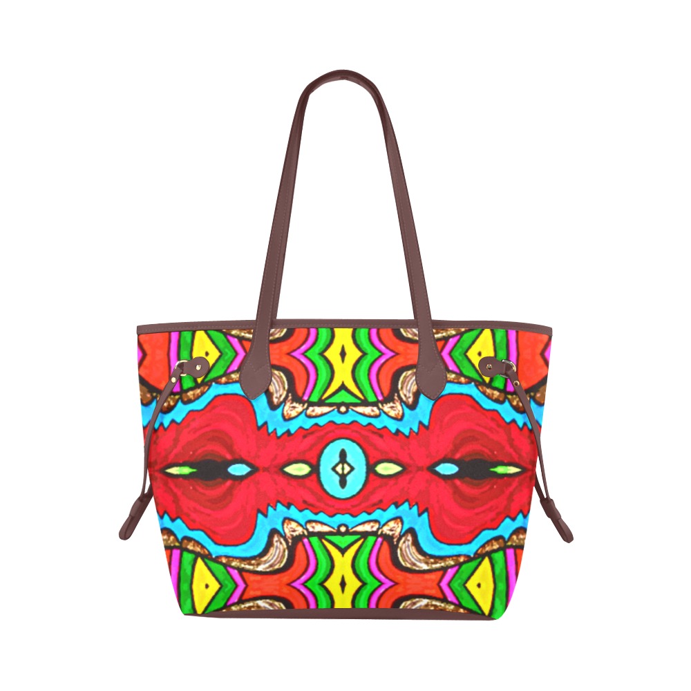 Aztec Inspired Clover Canvas Tote Bag (Model 1661)