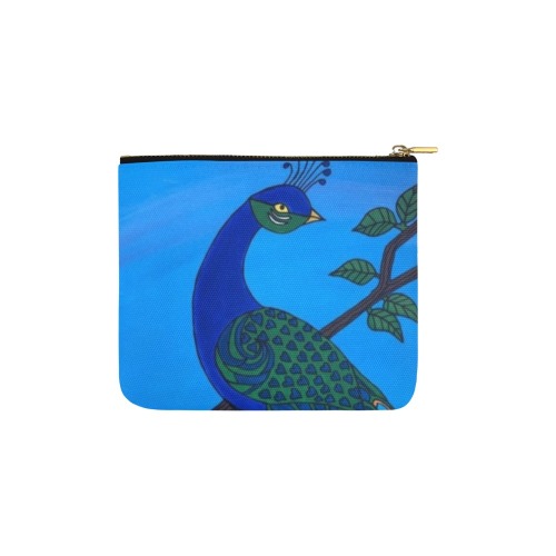 Peacock Carry-All Pouch 6''x5''