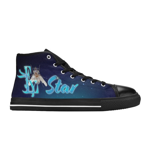 Star Collectable Fly Women's Classic High Top Canvas Shoes (Model 017)